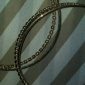 Gold Double Hoop Earrings